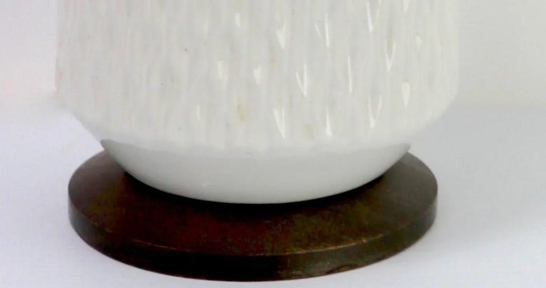 Modernist Blanc De Chine Table Lamp - 12