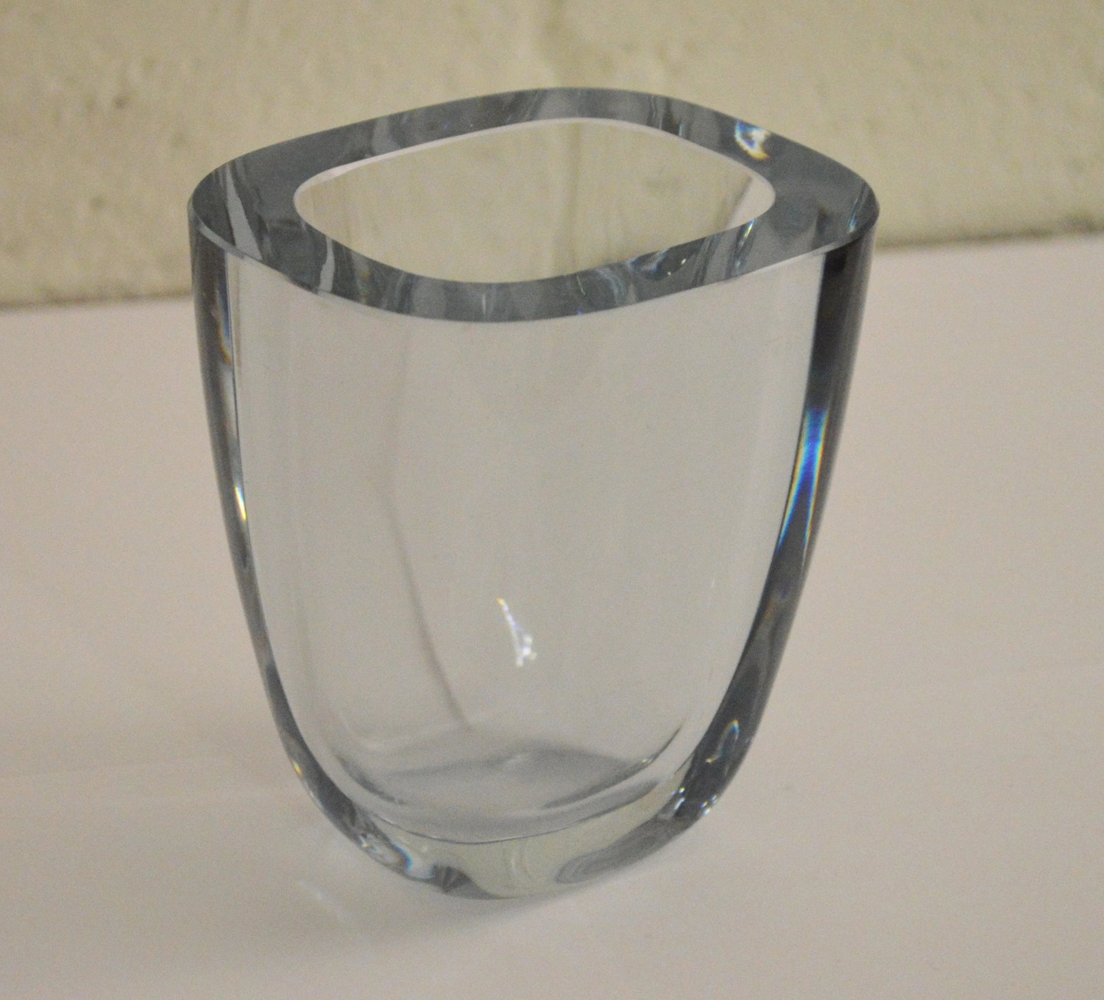 Strombergshyttan Mid-Century Art Glass Crystal Vase by Gerda Stromberg C. 1960 - 6