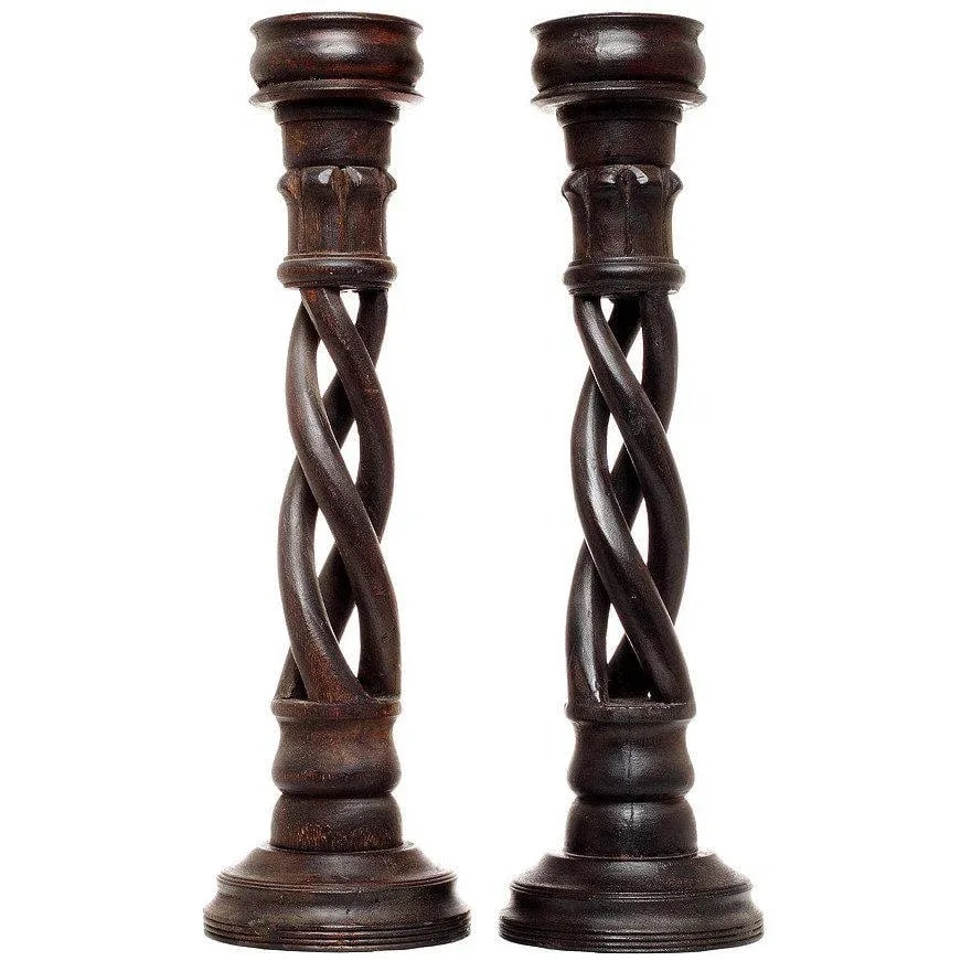 Vintage Indian Candleholders - a Pair - 5