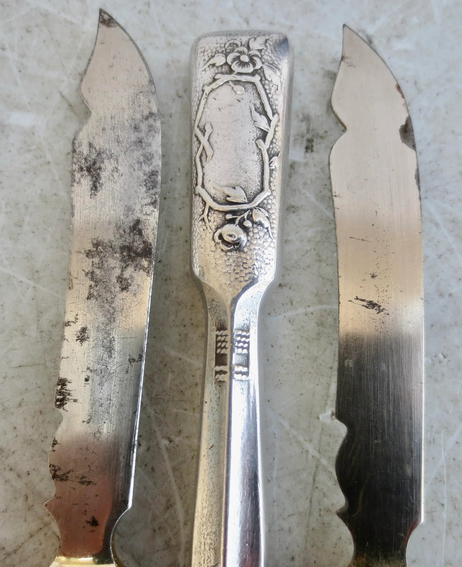 Silver Cocktail Knives and Forks -Set of 12 - 2