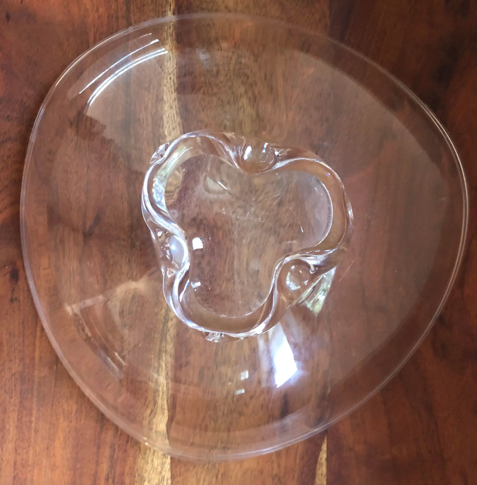 Steuben Glass Pedestal Bowl - 12