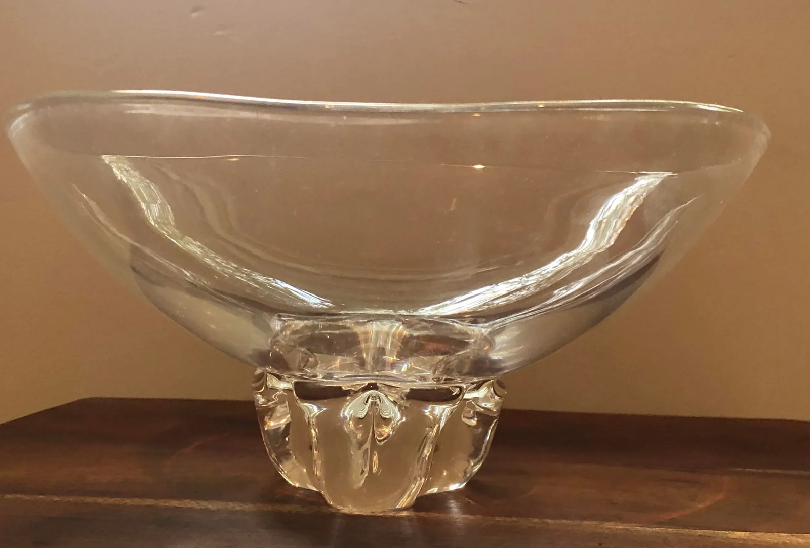 Steuben Glass Pedestal Bowl - 13
