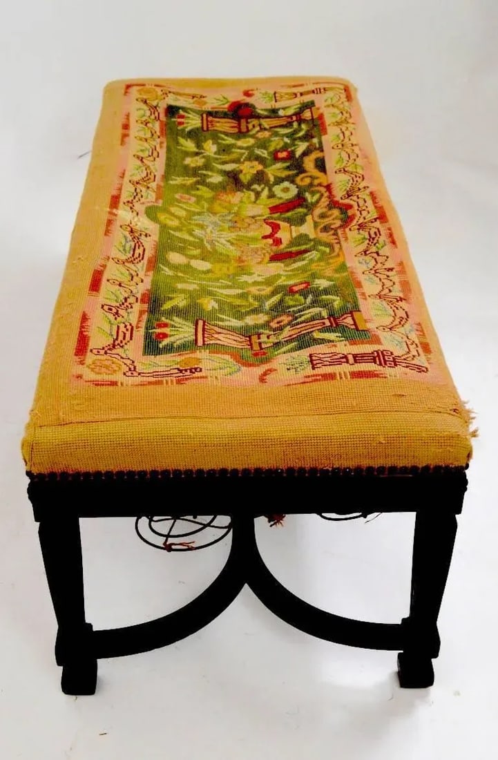 Neoclassic Adam Federal Style Window Bench as Found - 7
