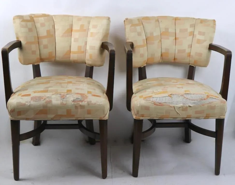 Art Deco Chairs After Rohde - a Pair - 2