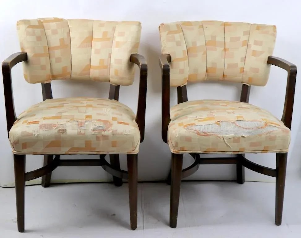 Art Deco Chairs After Rohde - a Pair - 3