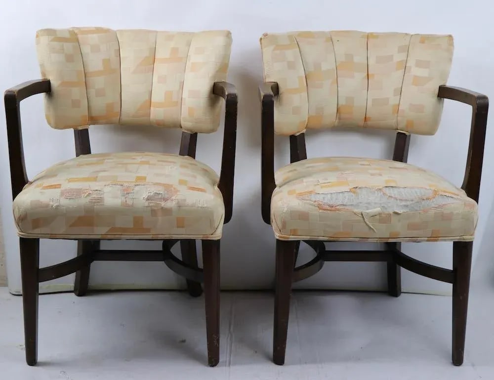 Art Deco Chairs After Rohde - a Pair - 4