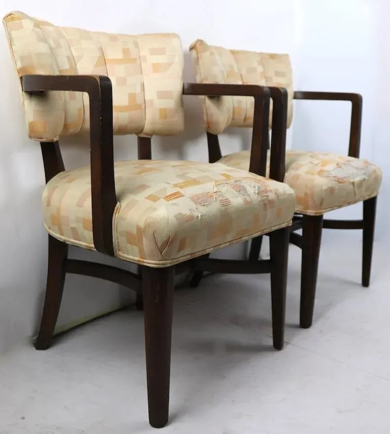 Art Deco Chairs After Rohde - a Pair - 5