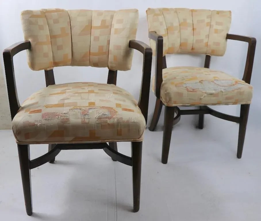 Art Deco Chairs After Rohde - a Pair - 7