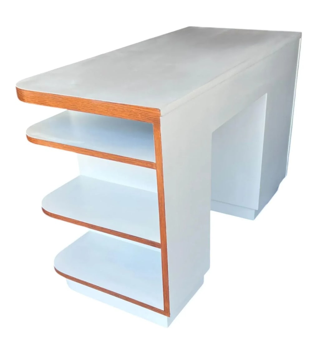 Restored Vintage 1970s Art Deco Desk - 10