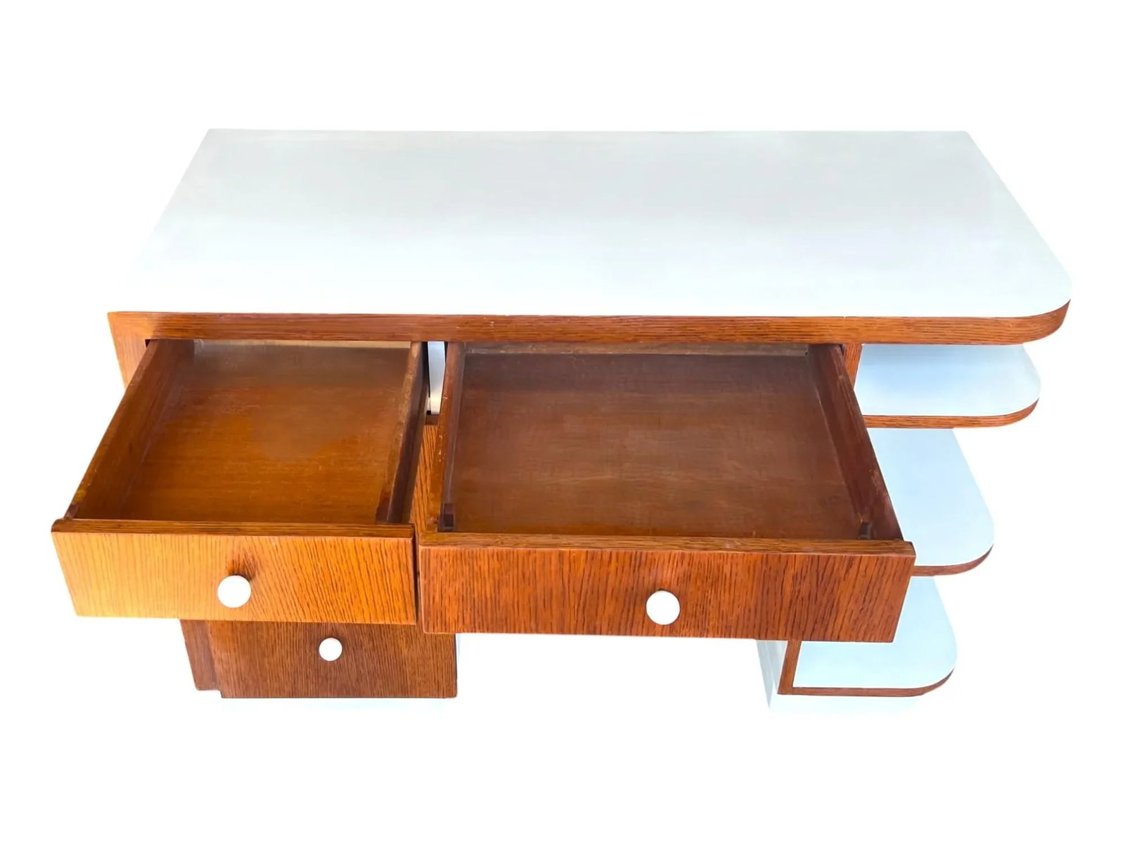 Restored Vintage 1970s Art Deco Desk - 12
