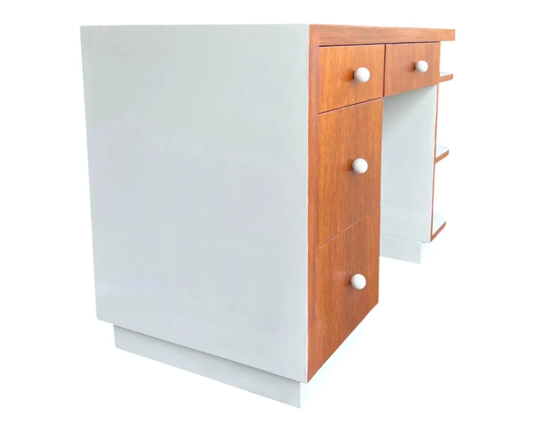 Restored Vintage 1970s Art Deco Desk - 3
