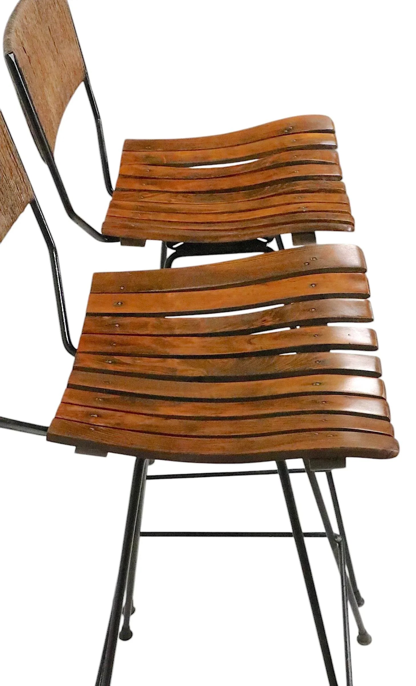 Pr. Mid Century Umanoff for Raymor Swivel Bar Stools C. 1960's - 6