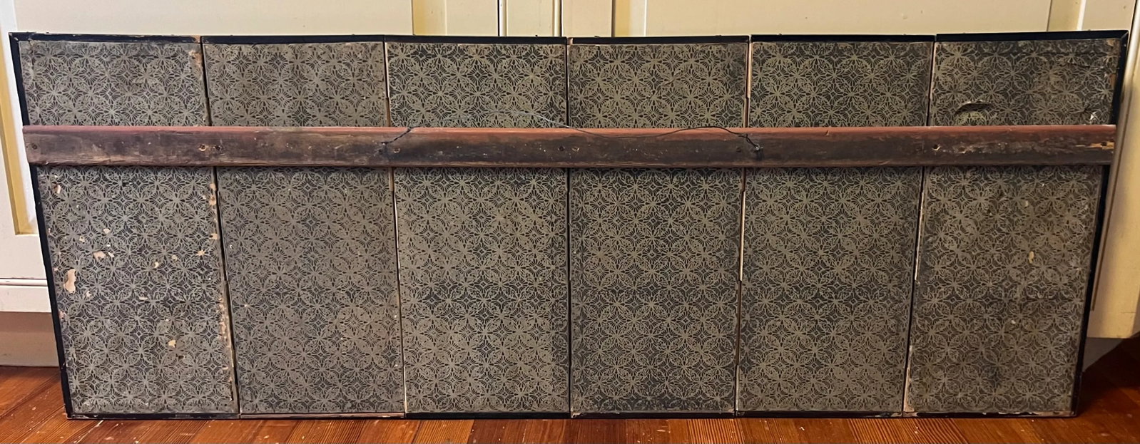 Small Japanese 18th Century Edo / Tokugawa Period Six-Part Hand Painted Japanese Screen on Paper Wit - 8