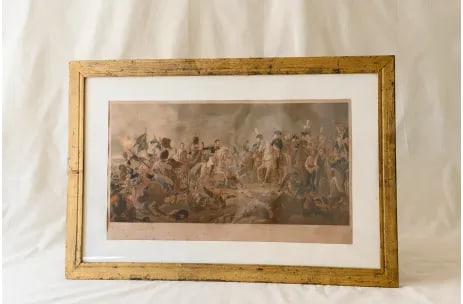 1850 "Eau Forte" Framed Watercolor by Francois Gerard - 2
