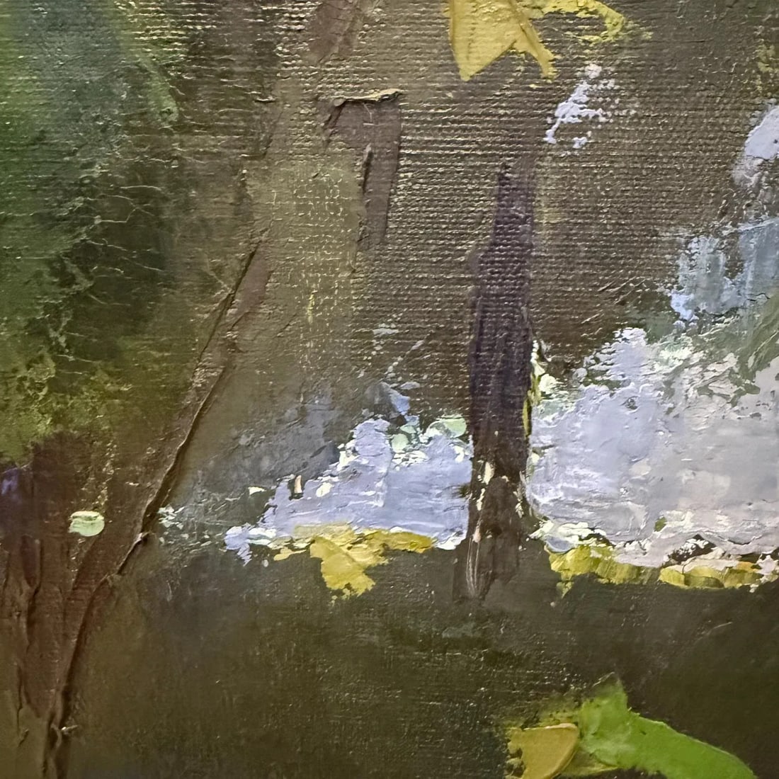 1960s Landscape Art Oil Painting Abstract Expressionism L Crane - 3