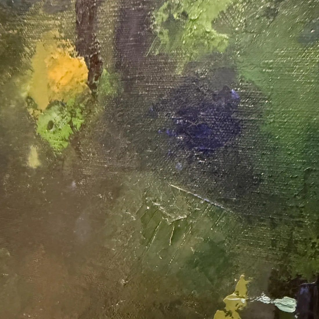 1960s Landscape Art Oil Painting Abstract Expressionism L Crane - 7