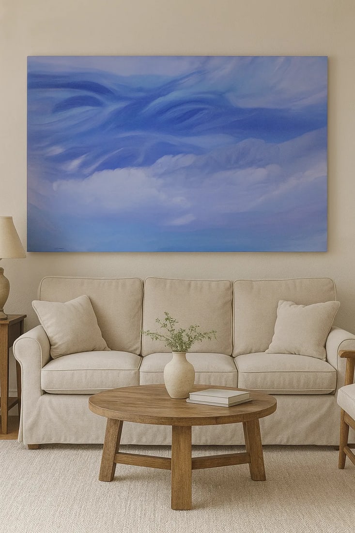 "Swirling Skies" Large Original Oil Painting by Anita Blythe - 4' X 6' - 2