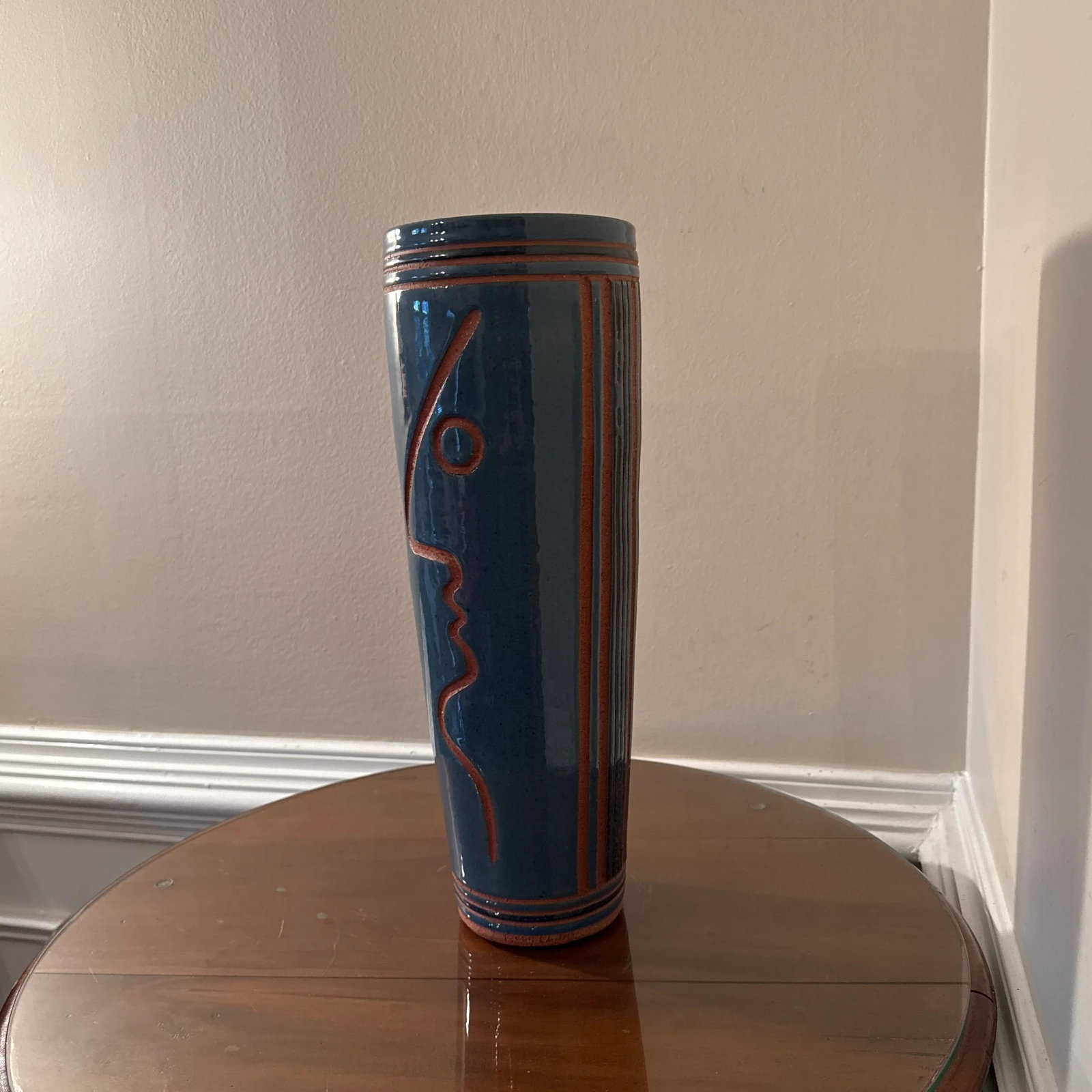 1970s Vintage MCM Picasso Style Pottery Art Sculpture ~ Signed - 10