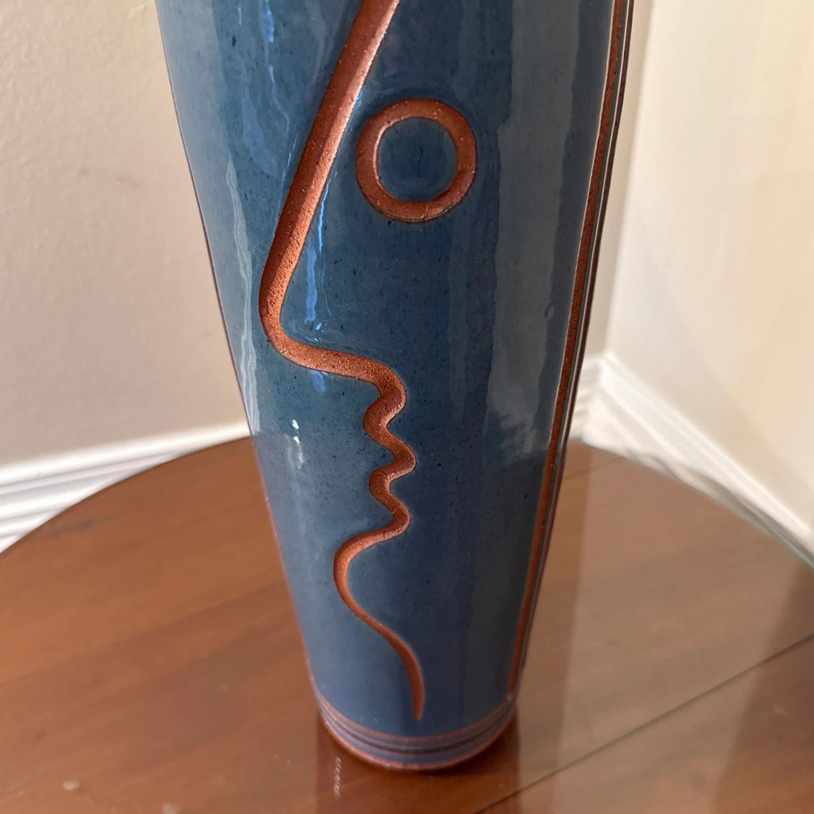 1970s Vintage MCM Picasso Style Pottery Art Sculpture ~ Signed - 3