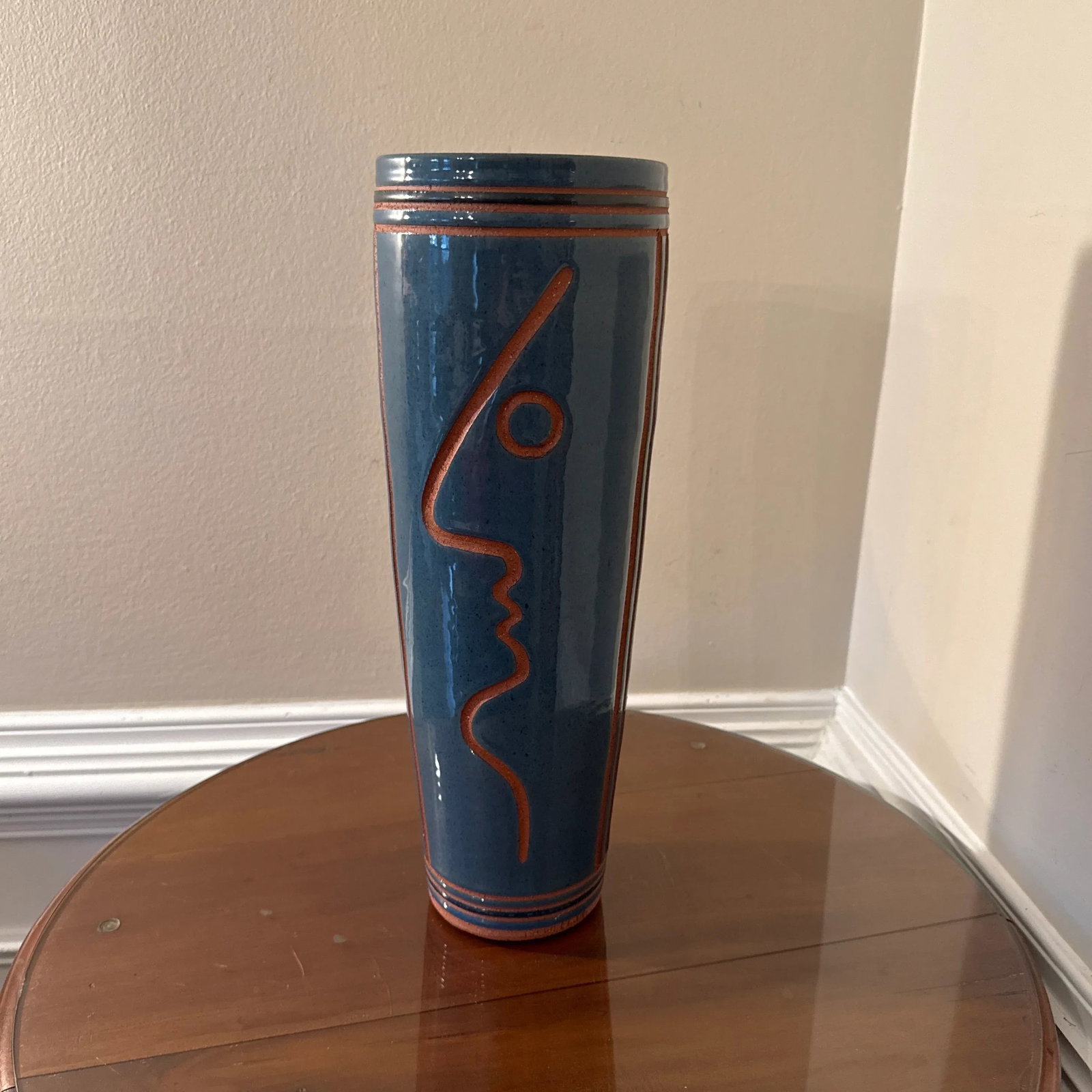 1970s Vintage MCM Picasso Style Pottery Art Sculpture ~ Signed - 5