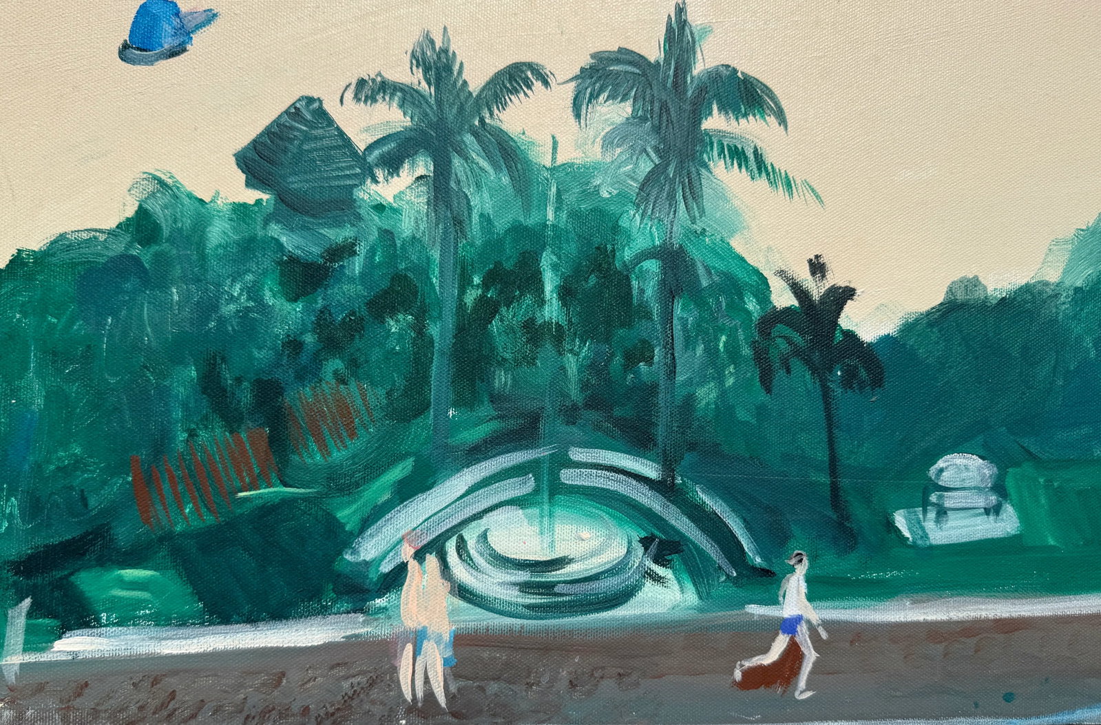 "Florida Seaside Life" by Joe Davis/Acrylic on Canvas - 5