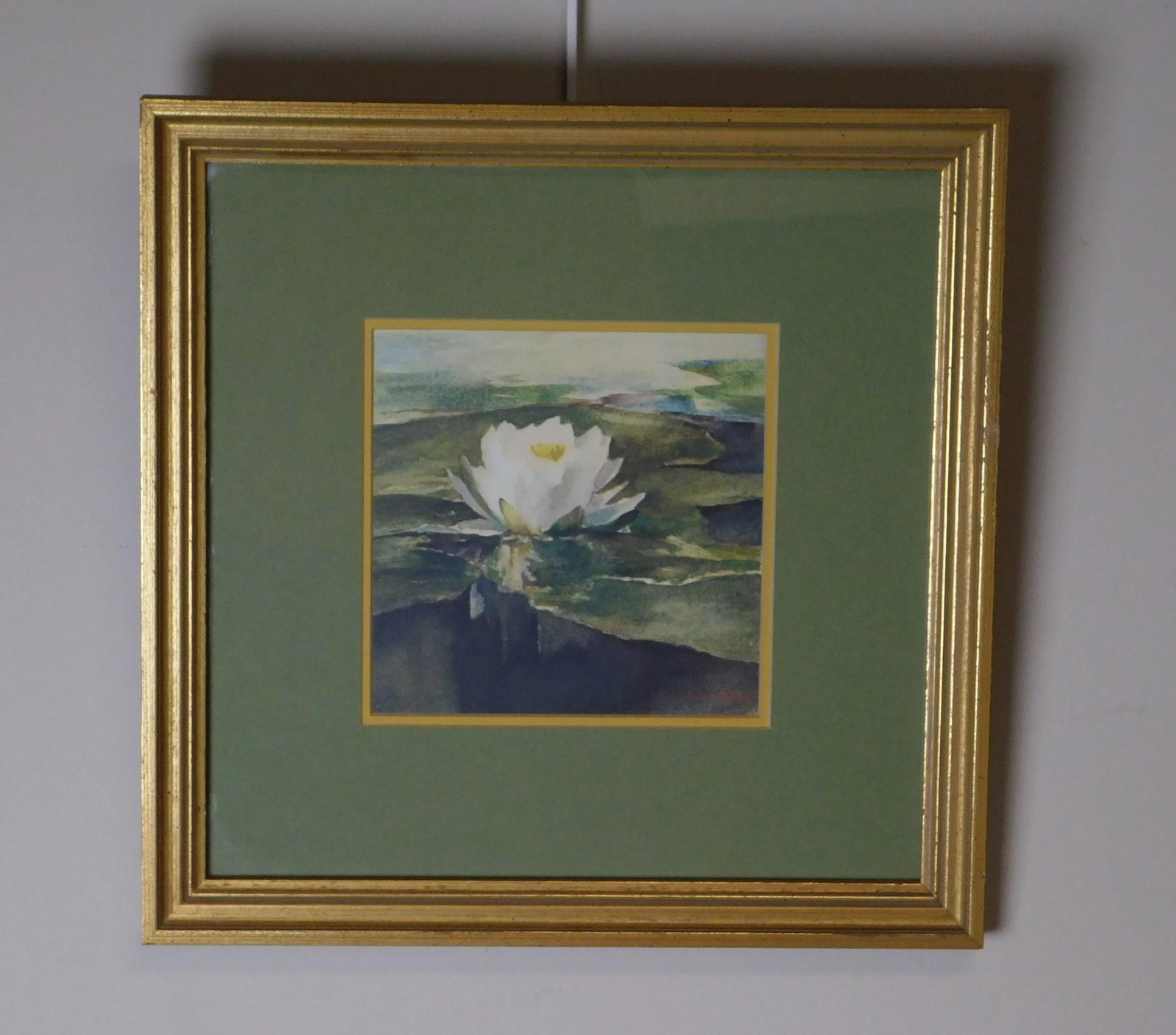 Water Lily in Sunlight John La Farge Fine Art Framed Print - 2