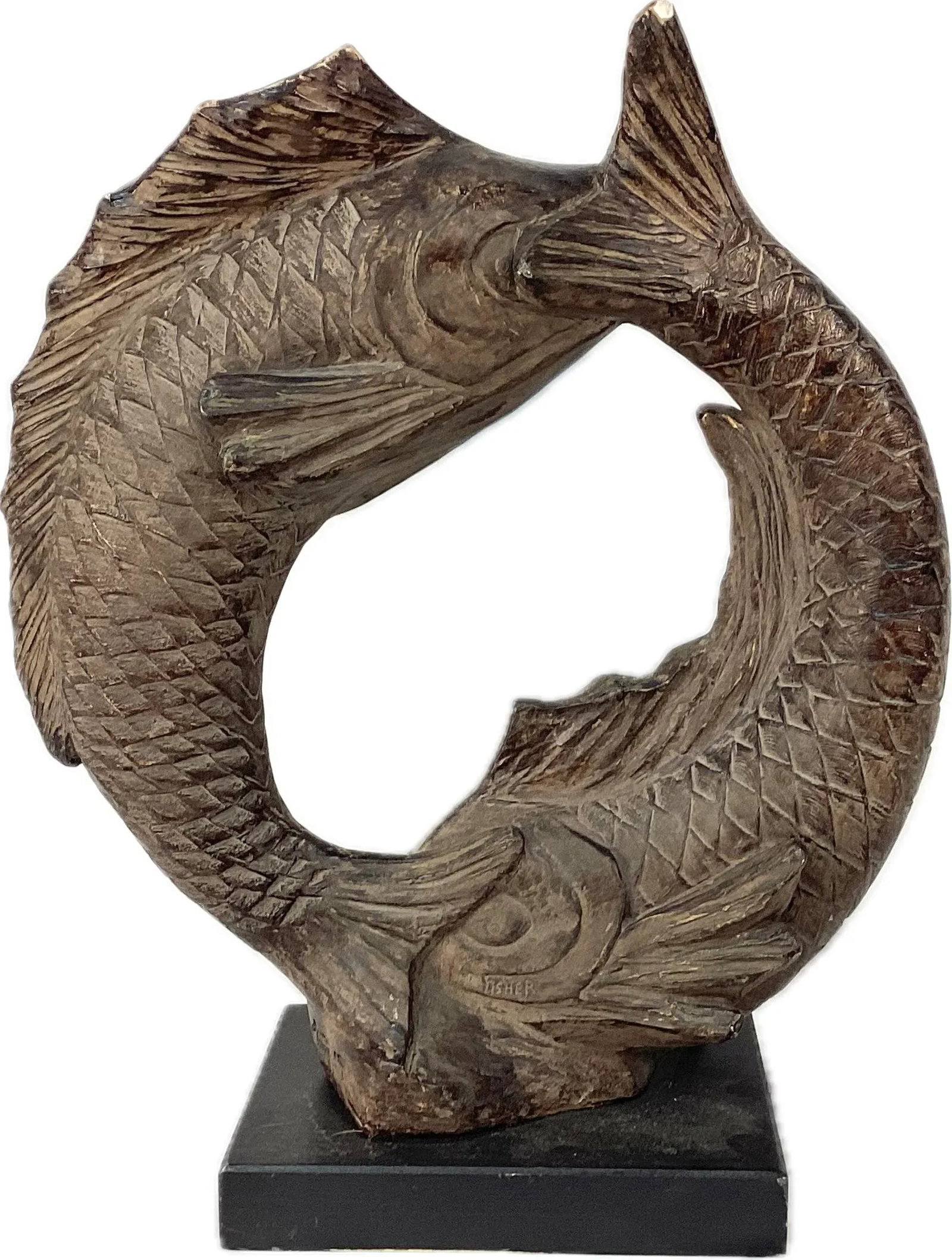 Austin Sculpture by David Fisher Infinity Carp - 9