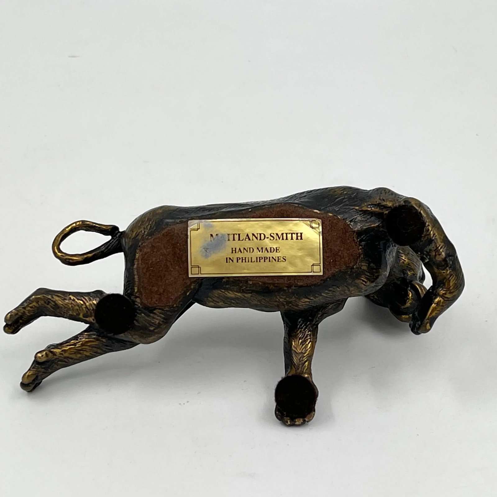 Late 20th Century Vintage Maitland Smith Bronze Lioness Figurine - 6