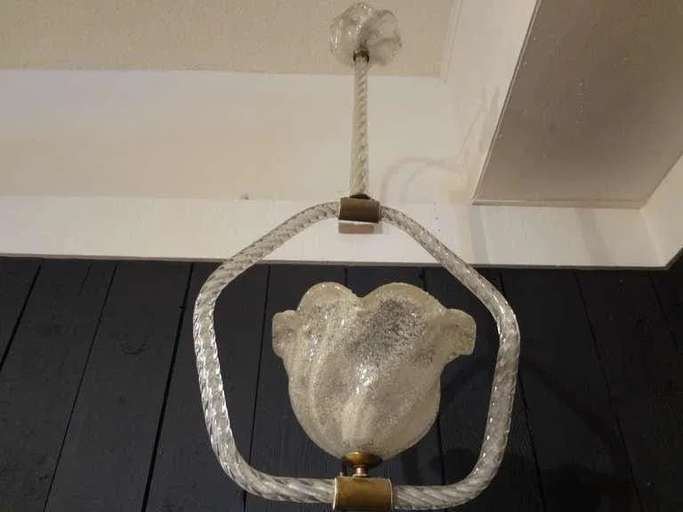 Venini Style Murano Glass Lantern or Chandelier - 2