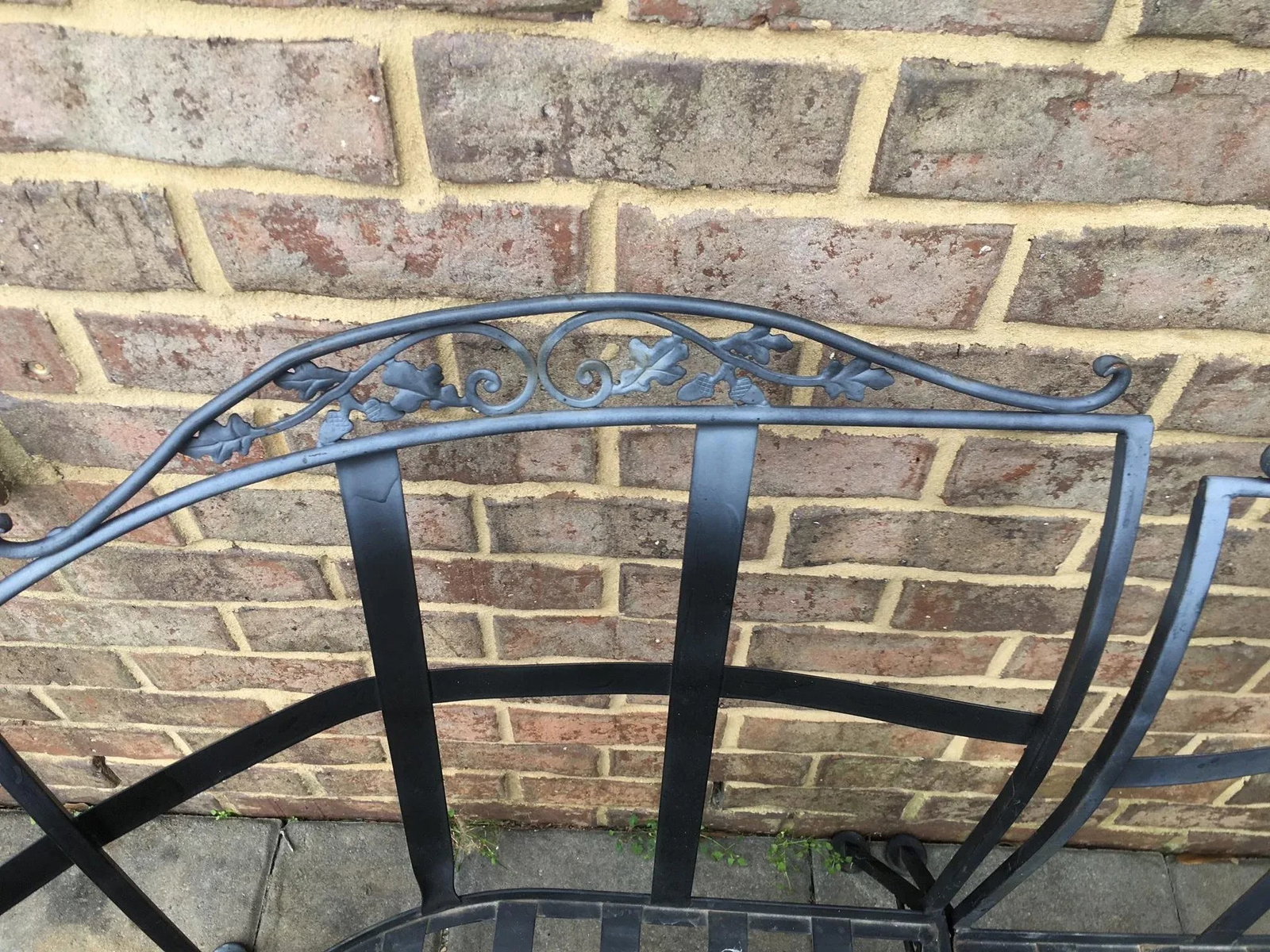 1950s Woodard Style Patio Seating, Table, & Bar Cart, 5 Pieces - 4