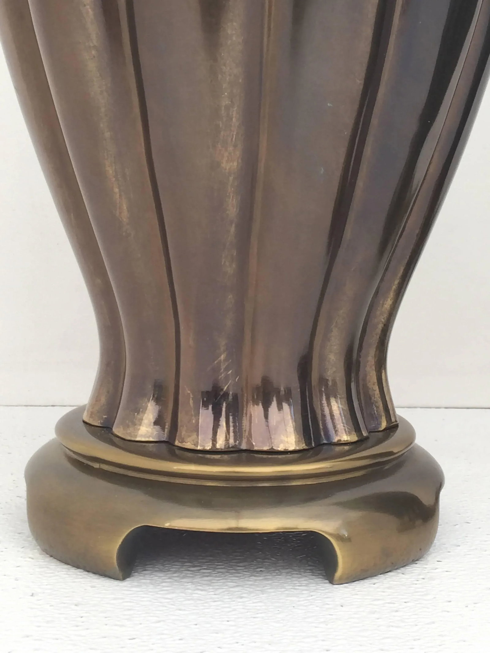 Ginger Jar Lamps in Vintage Bronze Finish - a Pair - 5