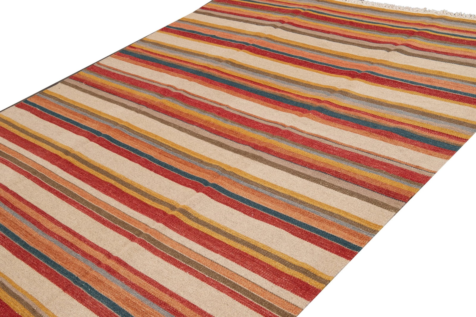 21st Century Modern Kilim Rug 6 '6'' X 9' 4''. - 12