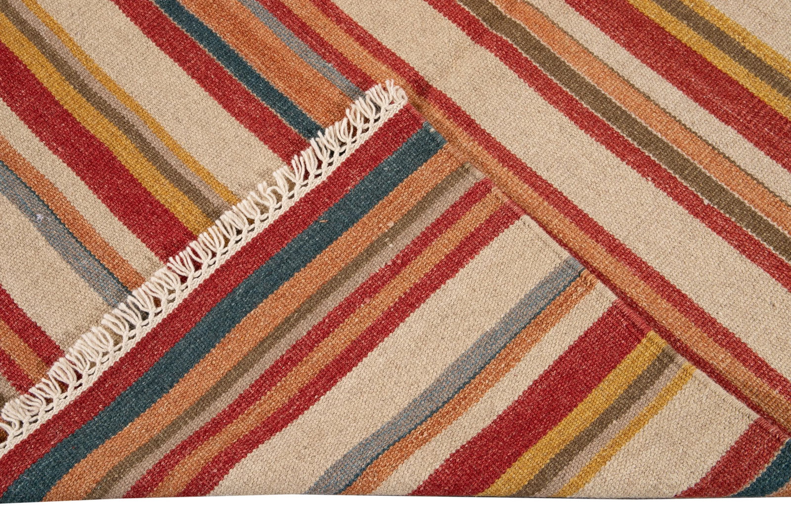 21st Century Modern Kilim Rug 6 '6'' X 9' 4''. - 4