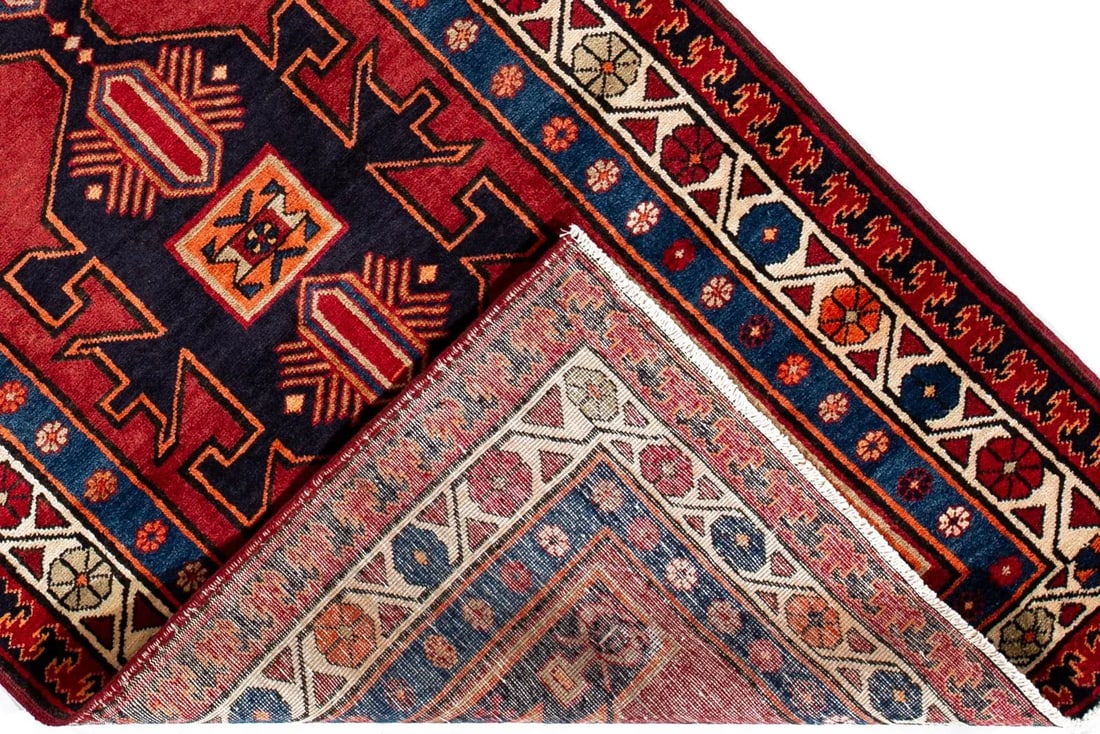 Mid-20th Century Vintage North West Persian Rug, 3'7" X 10'4" - 4