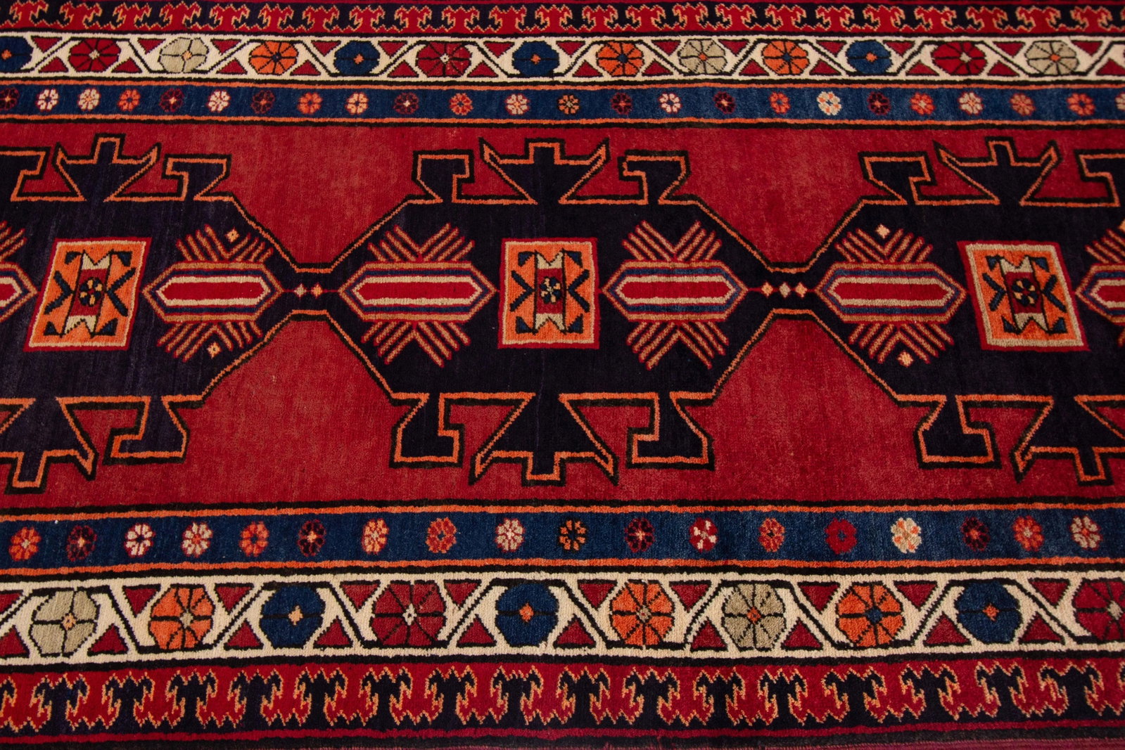 Mid-20th Century Vintage North West Persian Rug, 3'7" X 10'4" - 5