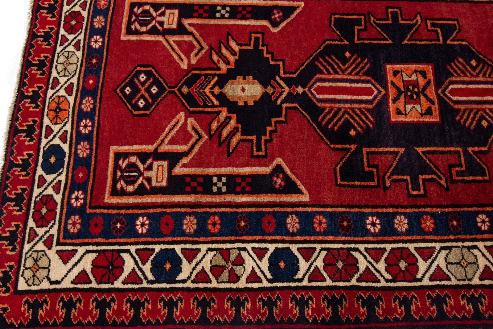 Mid-20th Century Vintage North West Persian Rug, 3'7" X 10'4" - 6