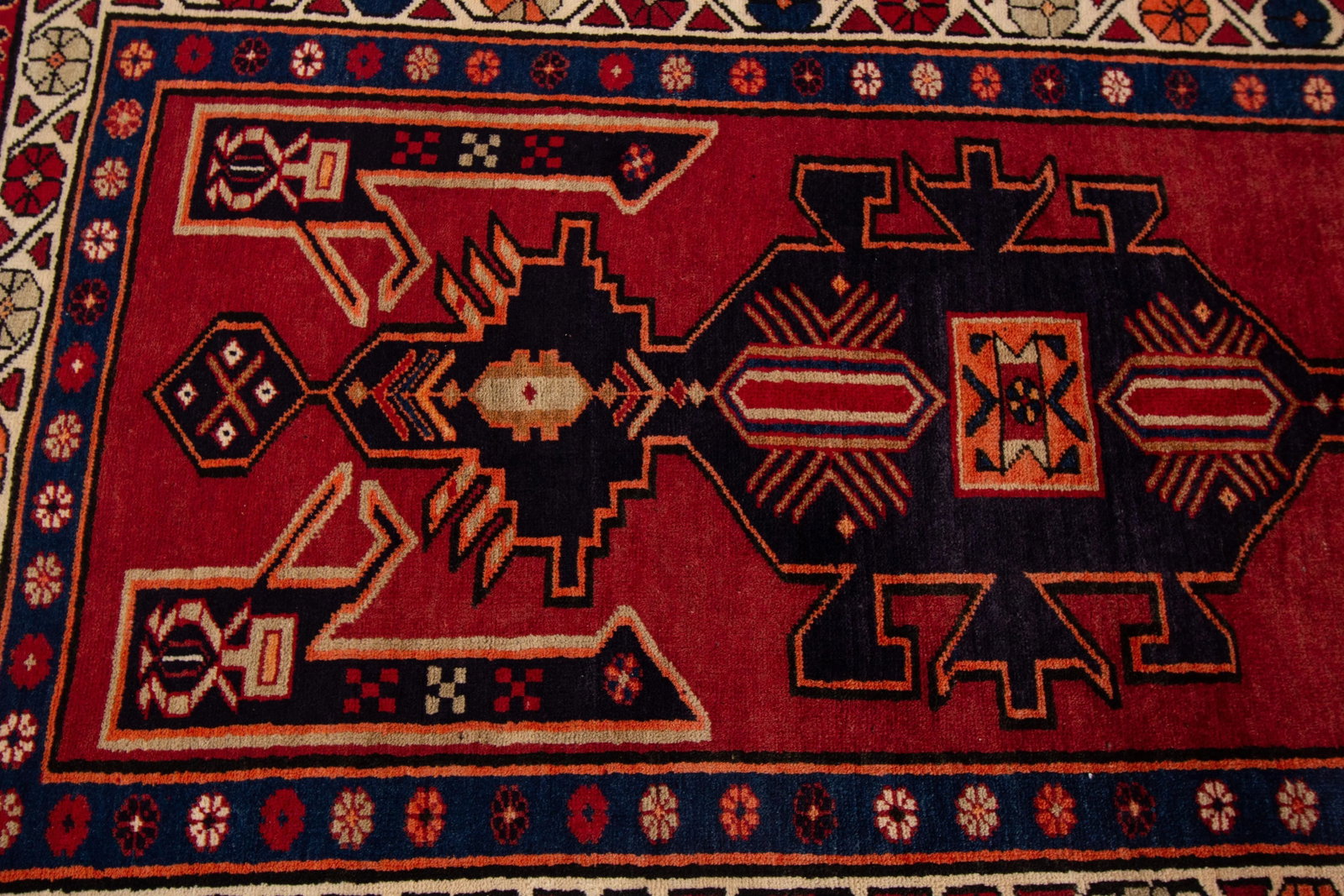 Mid-20th Century Vintage North West Persian Rug, 3'7" X 10'4" - 8