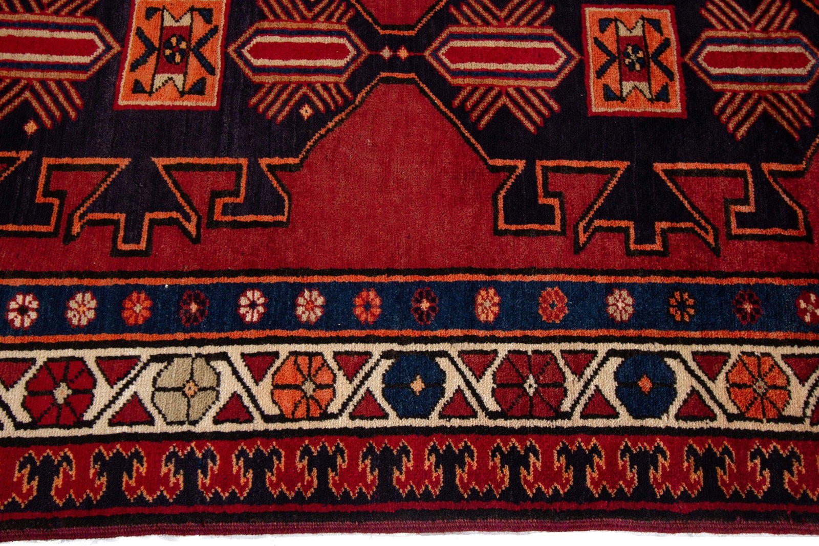 Mid-20th Century Vintage North West Persian Rug, 3'7" X 10'4" - 9