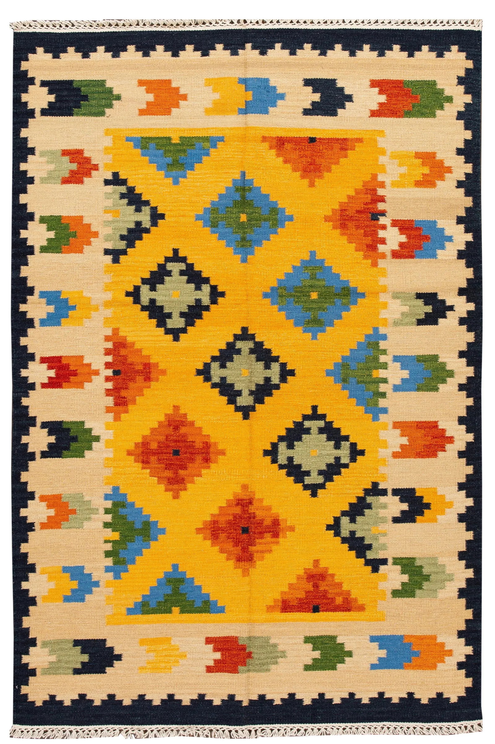 21st Century Modern Kilim Rug 5 '6'' X 8' 2''4 - 11