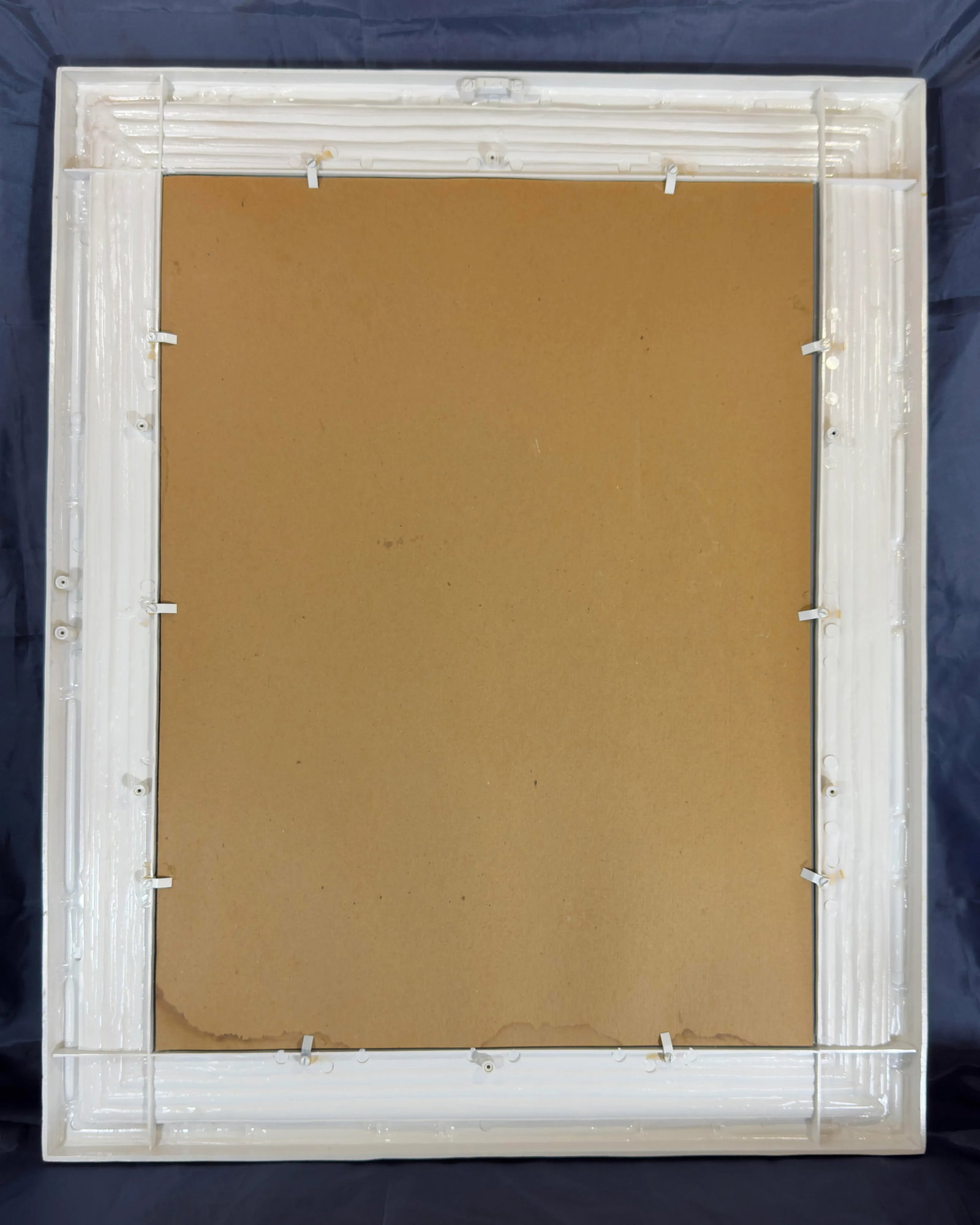 Vintage Palm Beach Regency Faux Bamboo Wall Mirror - Green and White With Gold Accents - Newly Paint - 7