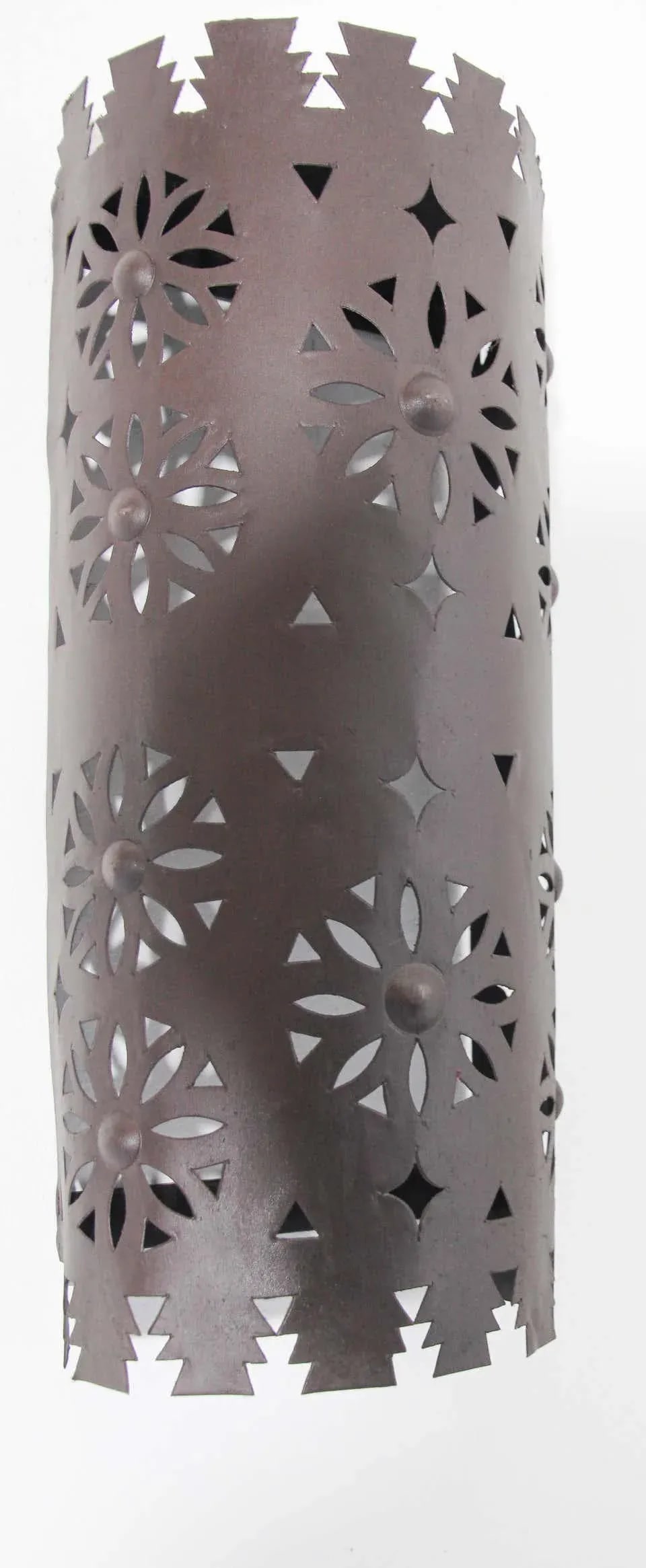 Large Moroccan Metal Wall Sconce Shade - 3