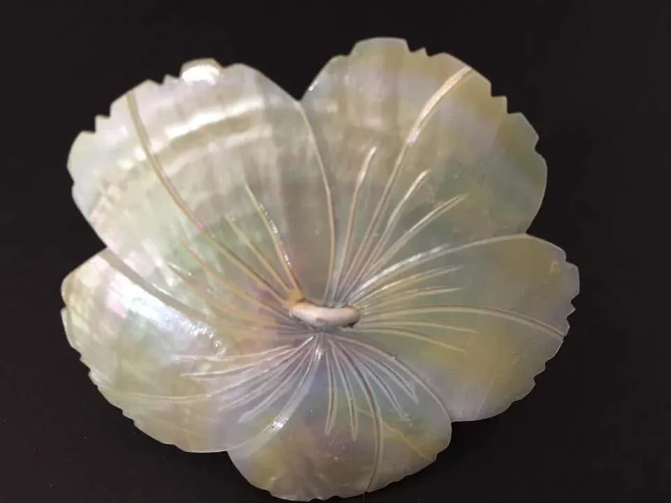 Handcrafted Napkin Rings in Natural Capiz Pearl Shell - Set of 6 - 4