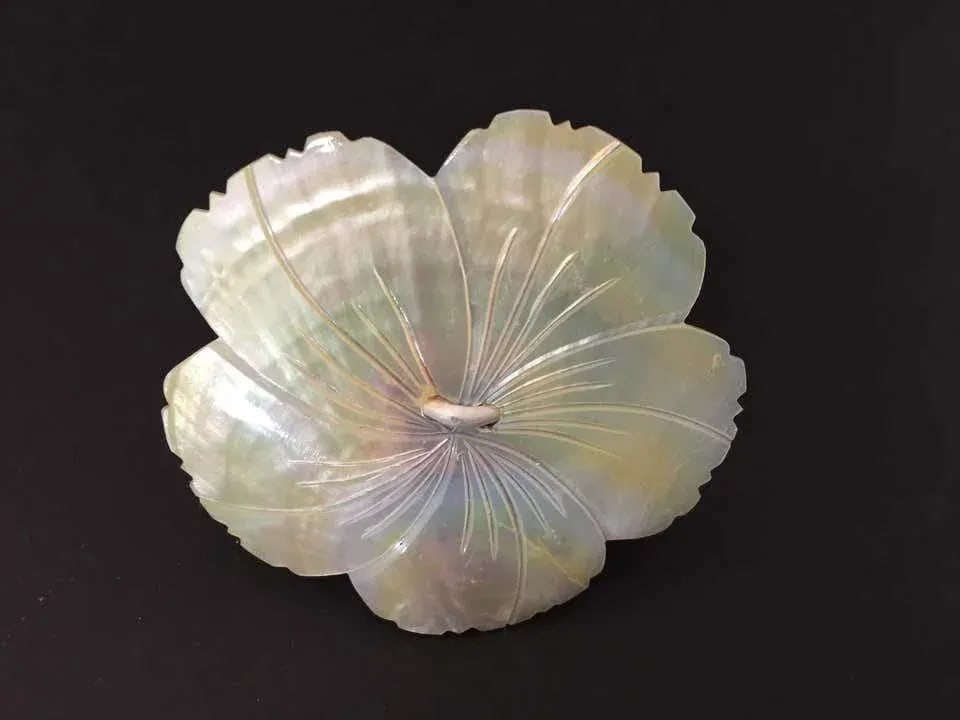 Handcrafted Napkin Rings in Natural Capiz Pearl Shell - Set of 6 - 5
