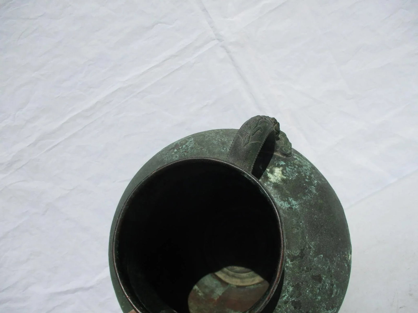 Antique Grand Tour Two Handled Bronze Vessel - 8