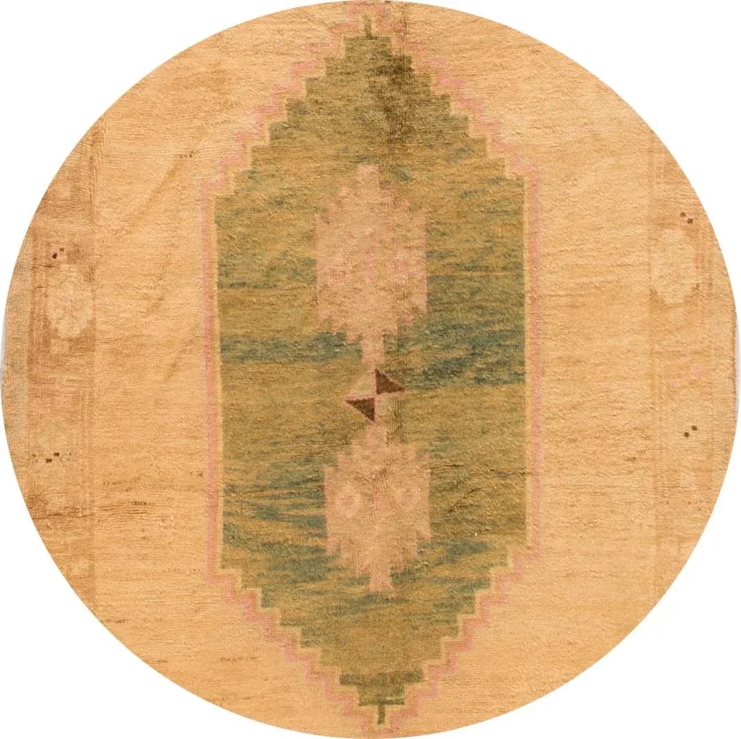 Mid-20th Century Vintage Persian Oushak Rug, 4'9" X 8'10" - 2