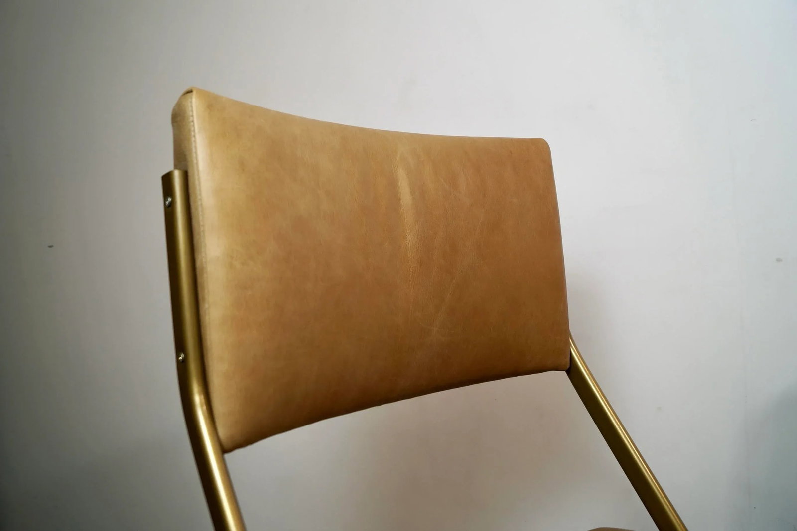 1980's Postmodern Cantilever Leather Dining Chairs - A Pair - 9