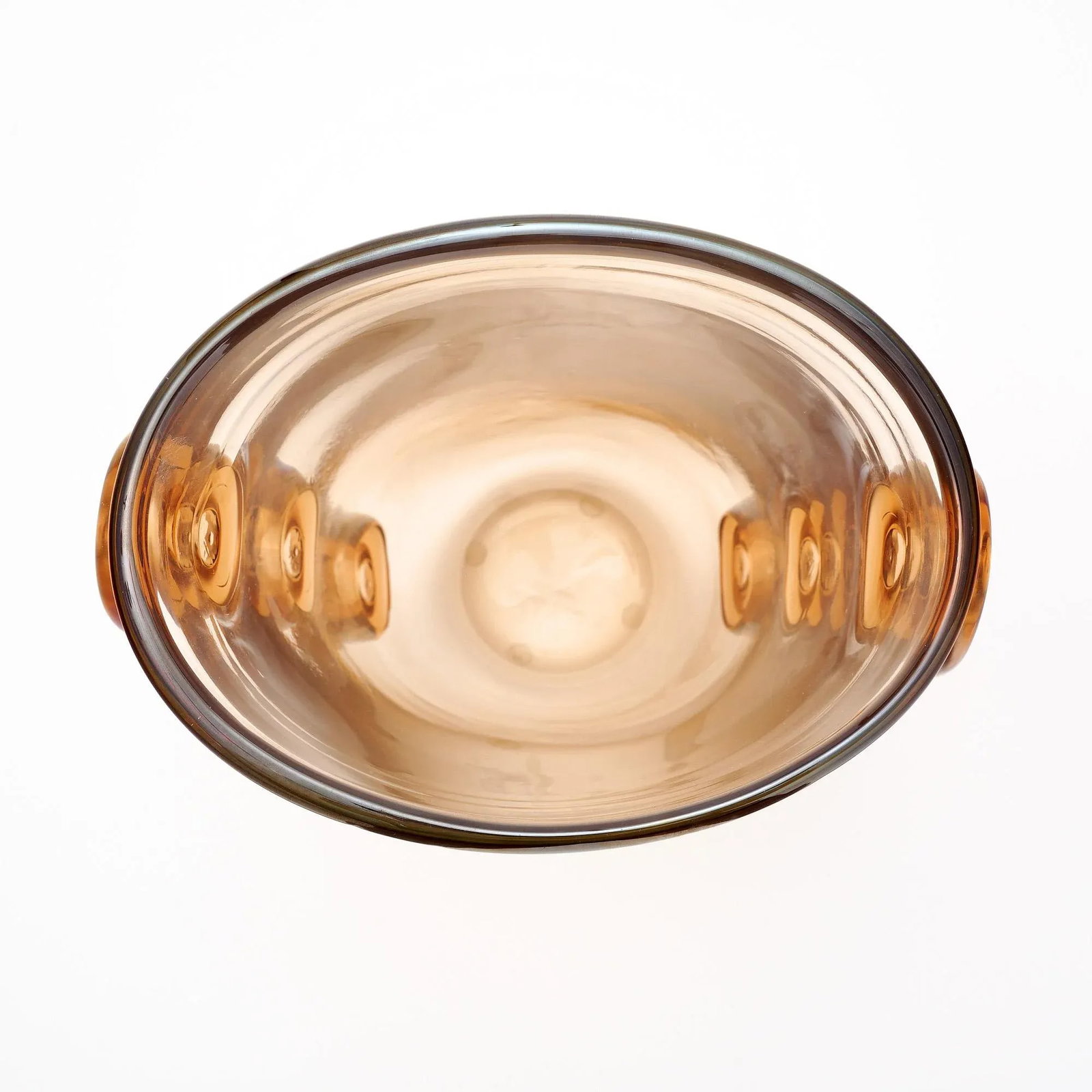 Murano Glass "Pois" Topaz Vase - 5