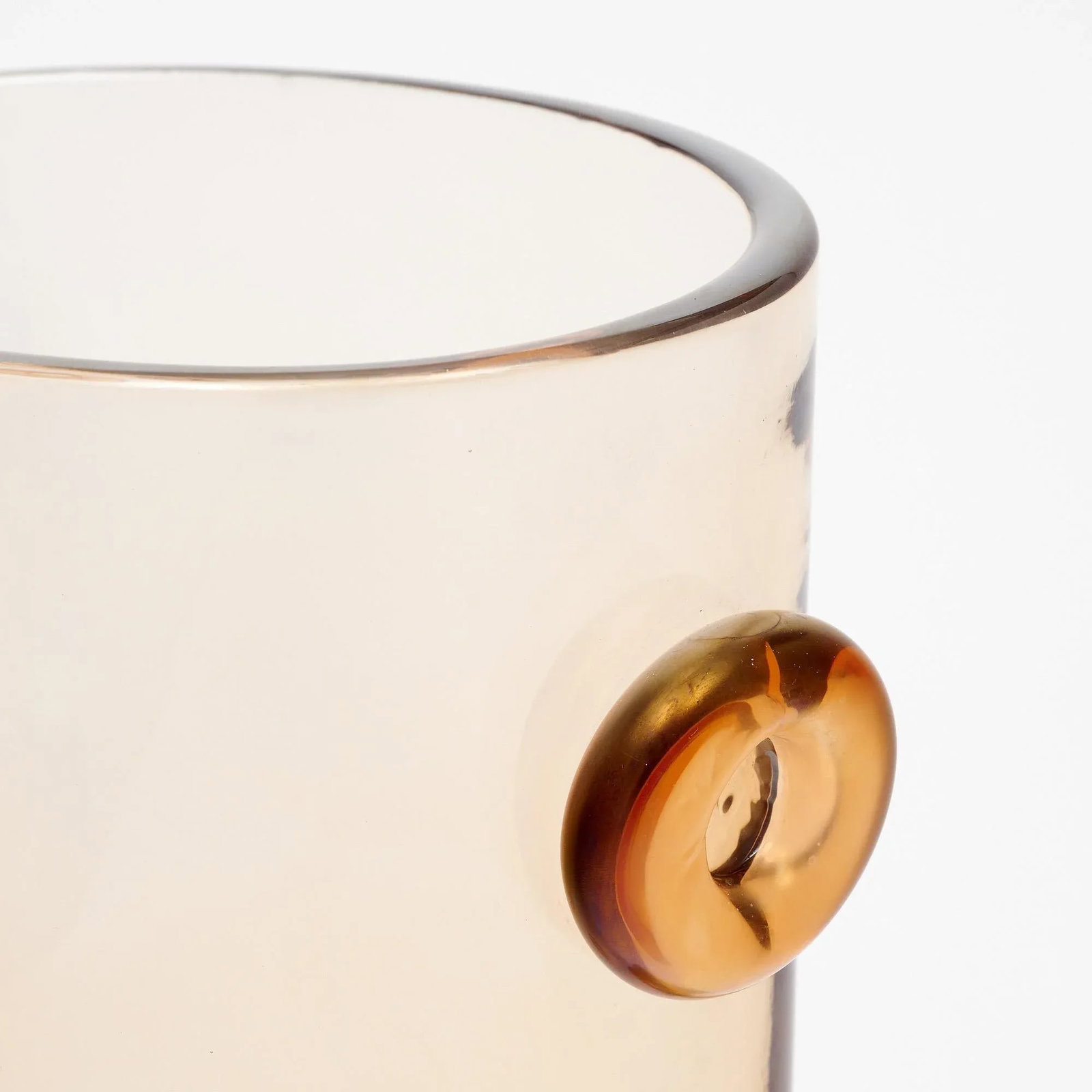 Murano Glass "Pois" Topaz Vase - 8
