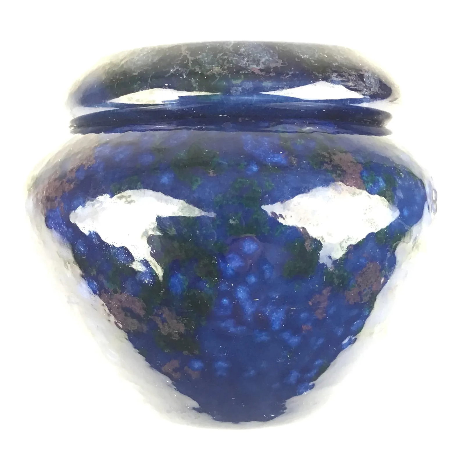 Artisan Clay Pottery Two Part Planter - 7