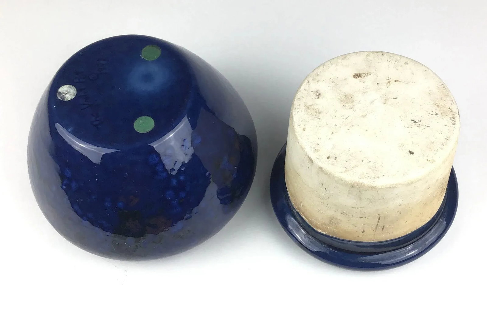 Artisan Clay Pottery Two Part Planter - 9